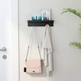 thumbnail image 5 of Key Holder Black Metal with Shelf Key Board Key Storage Wall Key Rack Hanger Key Hooks Key Rack Hallway Key Holder Hook for Key Hooks, 5 of 5
