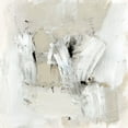 thumbnail image 2 of Barnes, Victoria 20x20 Black Ornate Wood Framed with Double Matting Museum Art Print Titled - Neutral Brushstrokes I, 2 of 4