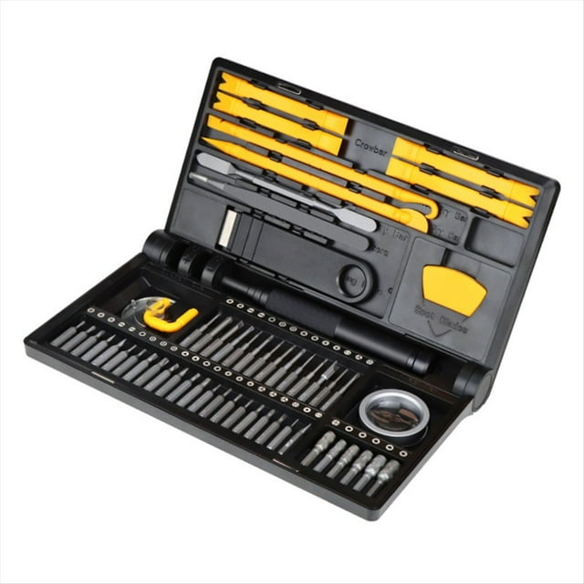 Juego de Destornilladores de Precisión 70 en 1 con 42 Puntas Magnéticas y 5 Ajustes de Torque. Kit de Herramientas de Reparación Multifunción.