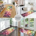 thumbnail image 6 of Yayeee Runner Rug for Bedroom 2'x6' Machine Washable Hallway Non Slip Mat, Green Colorful Circles, 6 of 8