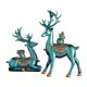 thumbnail image 2 of Fiudx Juego de Estatuas de Ciervo, Escultura de Resina de La Prosperidad, Elegante Decoración de Escritorio, Elegante Detalle para El Hogar y La Oficina, Ideal Como Regalo para Familiares y Amigos, T, 2 of 6