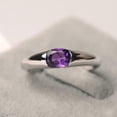 thumbnail image 4 of HeartsAndYou 1ct Natural Purple Amethyst Ring Solitaire Women 100% REAL 14k SOLID White Gold, 4 of 8