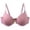 Pink, variant on Women's Seamless Smooth Bra Light Padded Underwire Bra Back Double-Row Buckles