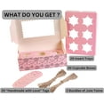 thumbnail image 2 of mudrit Cupcake and Muffin Boxes (Pack of 20), Fits 6 Treats comes with Insert trays, Tags and Twine: Pink, 2 of 6