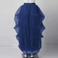 thumbnail image 4 of Women Dresses Navy Tutu Skirts for Women High Low Tulle Dress Layered Mesh Fairy Skirt Tutu for Women Adults, 4 of 5