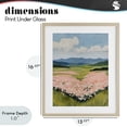 thumbnail image 4 of Stupell Industries Transitional Heart Shaped Flower Field Birch Framed Print Under Glass, 13 x 16, by The Prints Vibe, 4 of 8