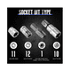 thumbnail image 4 of Juego De Dados Y Puntas 3/8 Torx,hembra Y Macho 34 Pzs  Belug Rojo, 4 of 5