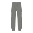 thumbnail image 7 of XuJwPNcy Men's Sweatpants with Pockets Elastic Waist Cotton Joggers Active Athletic Workout Cargo Pants Running Outfit(Gray,Small), 7 of 7