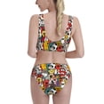 thumbnail image 5 of High Waisted Bikini Sets For Women, Cute Colorful Dog Swimsuits Tummy Control, Two Pieces Bathing Suit, 5 of 8