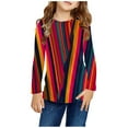 thumbnail image 2 of LFEOOST Girls Long Sleeve Crewneck T Shirts Slim Fit Casual Base Layer Top Tee Blouses Teen Girl Clothes Christmas Gifts for Teen Girls Multicolor 13 Years, 2 of 6
