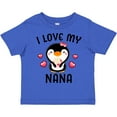thumbnail image 3 of Inktastic I Love My Nana with Cute Penguin and Hearts Girls Toddler T-Shirt, 3 of 5