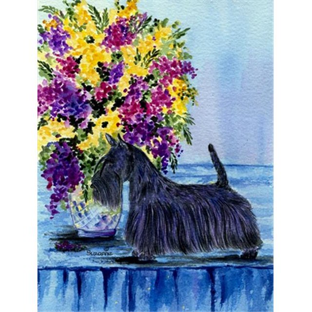 Carolines Treasures SS8309CHF Scottish Terrier Flag Canvas - House Size
