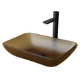 thumbnail image 6 of Vigo Vgt2107 Sottile 18" Glass Vessel Bathroom Sink - Black, 6 of 7
