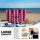 thumbnail image 5 of Fotbe pink and black argyle Bolsa de Viaje para Playa - Resistente al Agua, Bolsa Tote de Gran Capacidad y Ligera con 7 Bolsillos para Mujeres y Hombres, 5 of 7
