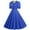 Blue, variant on For Women 2024 Maxi Casual Polka Dot Short Sleeve 1950S Housewife Evening Party Prom Dress Midi Dress