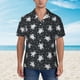 thumbnail image 2 of Fotbe Turtle Camisa Hawaiana para Hombre Unisex – Camisa Casual de Verano con Botones de Manga Corta de Algodón y Lino,Medium, 2 of 7
