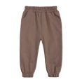 thumbnail image 3 of LWNYDPLSD Youth Xl Sweatpants Boys Size 10 Sweatpants Thermal Pants for Kids Newborn Baby Clothes Mother Birthday Gifts Boy Clothes Size 10-12 18, Brown 10-11 Years, 3 of 7