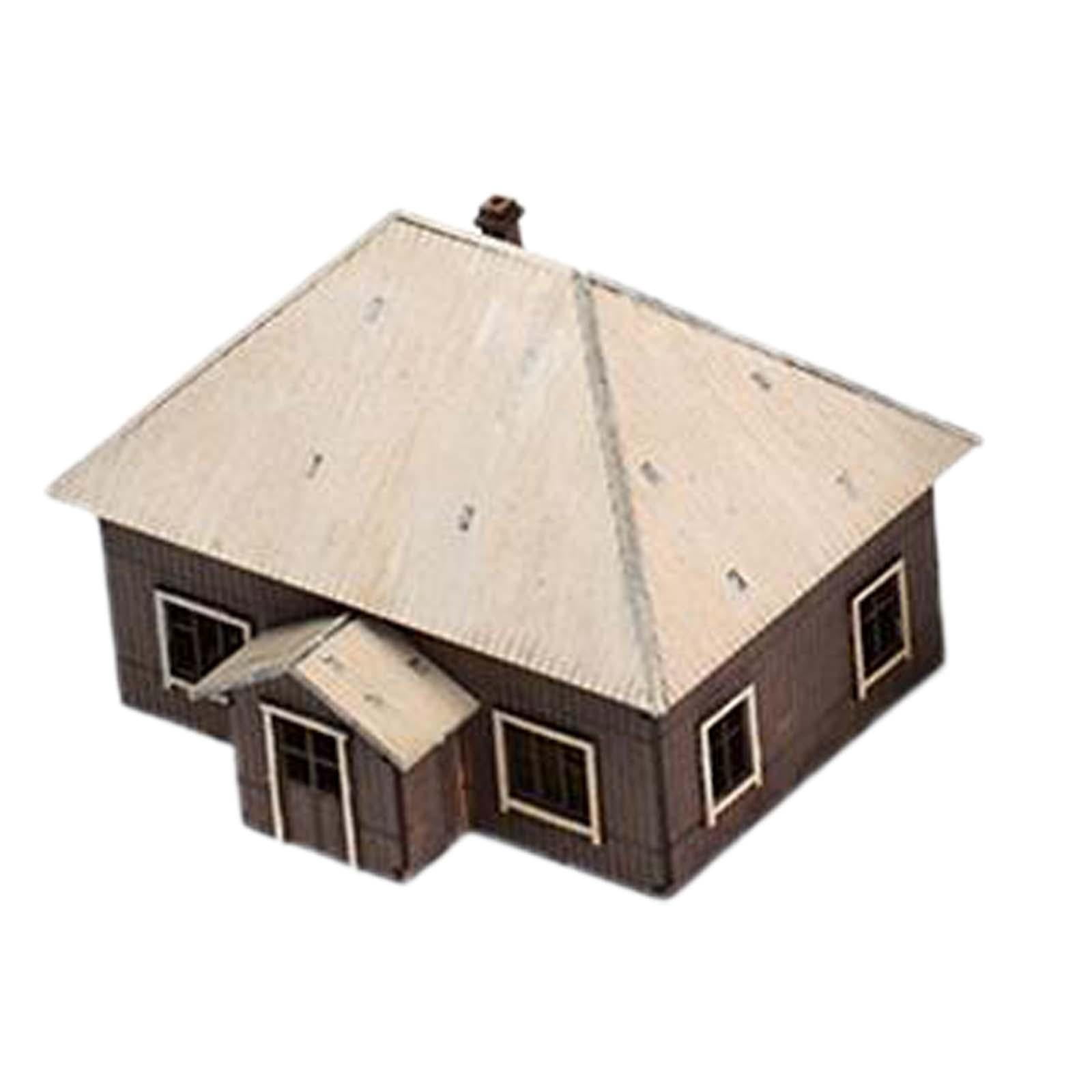 1/72 House Model Building Kits Landscape Building Materials Hobby Toys Educational Learning Toy Layout Scenery for Diorama Layout Accessory Style D
