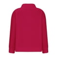 thumbnail image 4 of Womens Oversized V Neck Sweater Long Sleeve Cable Knit Tops Casual Loose Solid Color Pullover Sweatshirts (Hot Pink XL), 4 of 5