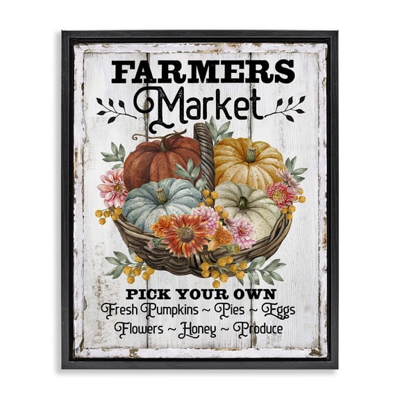 Stupell Industries French Country Black Floating Frame Canvas Art, 17 x 21, by Creatif Belle