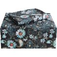 thumbnail image 1 of Floral Printed Sheet Set King Soft Microfiber Botanical Bed Sheets Extra Deep Pocket Pieces, 1 of 6