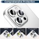thumbnail image 3 of (blanco + Strass) Convient Pour Iphone 15 Pro/15 Pro Max Film De Protection D'objectif D'appareil Photo Iphone 15 Pro/15 Pro Max Alliage D'aluminiu, 3 of 5