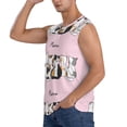 thumbnail image 3 of Fotbe Cute Cats Men's Camiseta sin Mangas Estampada para Hombres, Playera Casual para Gimnasio, Entrenamiento, Playa-Small, 3 of 7