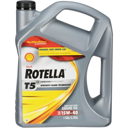 Shell Rotella® T5 Energized Protection™ SAE 15W-40 Heavy Duty Engine Oil 1 gal. Bottle