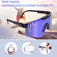 thumbnail image 3 of Gafas de sol deportivas, gafas de sol polarizadas para ciclismo, béisbol, correr, conducir, pesca, golf, esquí Adepaton WMZL-983-3, 3 of 6