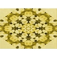 thumbnail image 1 of Ahgly Company Machine Washable Indoor Rectangle Transitional Dark Golden Rod Brown Area Rugs, 7' x 9', 1 of 7