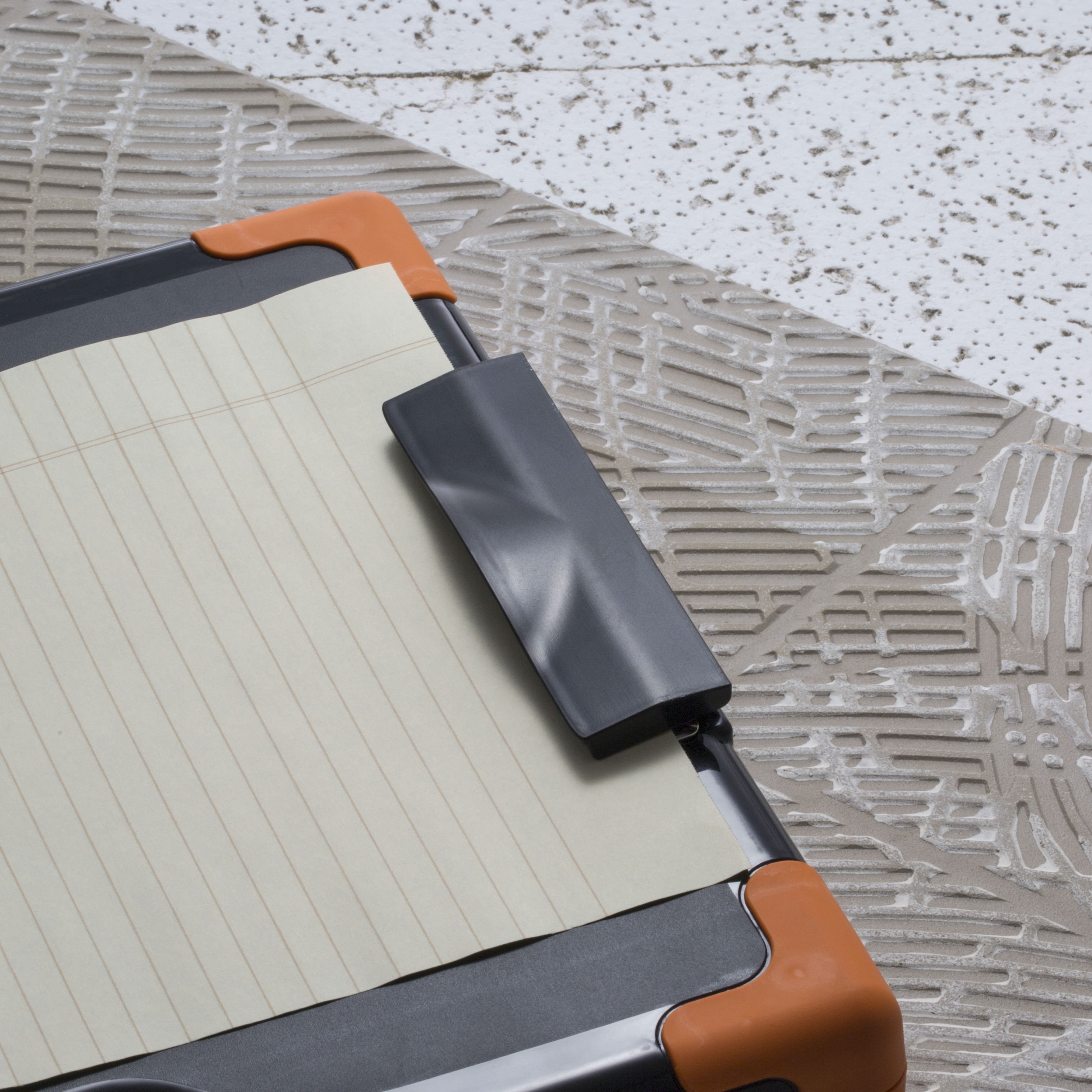 Officemate Carry All Clipboard Storage Box, Letter/Legal Size, Black & Orange (83326)