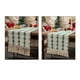 thumbnail image 3 of Granjero Gordo Mantel de mesa de centro de 180 cm de largo con borlas tejidas, ideal para decoración de cocina, 33 x 180 cm (blanco, verde), 3 of 5
