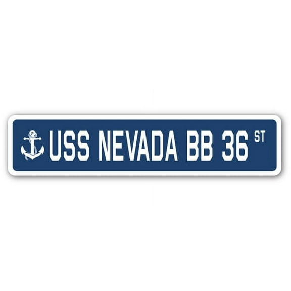 USS Nevada Bb 36 Street [3 Pack] of Vinyl Decal Stickers | Indoor/Outdoor | Funny decoration for Laptop, Car, Garage , Bedroom, Offices | SignMission