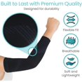 thumbnail image 4 of Arm Compression Sleeve for Men, Women - 20-30mmHg Medical Graduated with UV Protection - For Tendonitis, Arthritis, 4 of 8
