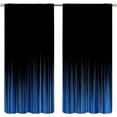thumbnail image 2 of Purple and Black Curtains Funny Striped Ombre Elegant Design Bright Solid Dark Abstract Gradient Blackout Rod Pocket Curtains for Bedroom Living Room Kitchen Window Drapes 2 Panel Set 42x84 Inch, 2 of 4