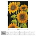 thumbnail image 4 of MDO  Mother's Day Flower Soft Throw Blanket Bright Yellow Warm Lightweight Blankets Sunflower Gifts for Women Small Travel Plush Blanket for Bed Sofa Living Room Decor 40x50inch, 4 of 6