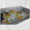 thumbnail image 6 of Floral Soft Flannel Fleece Blanket, Macro Flower Petals Florets Blurry Watercolor Brushstroke Effects Beauty Art Print, Cozy Plush for Indoor and Outdoor Use, 70" x 90", Multicolor, by Ambesonne, 6 of 6