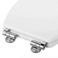 thumbnail image 1 of Toilet Seat Hinge Clips, Set Of 2 Replacement Toilet Seat Hinges With Zinc Alloy Fixings, 1 of 4