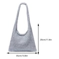 thumbnail image 3 of Bolso de hombro brillante para mujer, Bolso de punto informales, monederos plegables a la moda para chica, 3 of 8