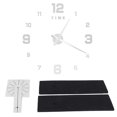 thumbnail image 2 of Art Wall Clock, Exquisite Appearance Wall Sticker Clock Unique Design Large-size Wall Decoration with Accessory Package for Office for Home Silver, 2 of 8