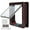 Chocolate Brown, variant on NFTIGB Cat Door and Small Dog Lock Security Flap Door, Weatherproof Plastic Pet Flip Door for Indoor & Outdoor Use, White Small (7.87 inches / 20.0 cm) with 4-Way Locking System