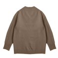 thumbnail image 5 of NMMUED Sweaters for Women Pullover Sweaters for Women V Neck Sweaters for Women Knit Sweater for Women, Khaki L, 5 of 8