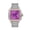 Purple, variant on Stylish Hip Hop Iced Out VVS Moissanite Automatic Watch, D Color Stones, Rose Gold Tone, Passes Diamond Tester