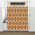 thumbnail image 5 of Orange Fabric 72 x 72 Inch Cloth Shower Curtain, Waterproof Design and Polyester, Quick-Drying, Heavy Duty Shower Curtains Set for Bathroom, Durable and Washable with 12 Metal Hooks, 5 of 5