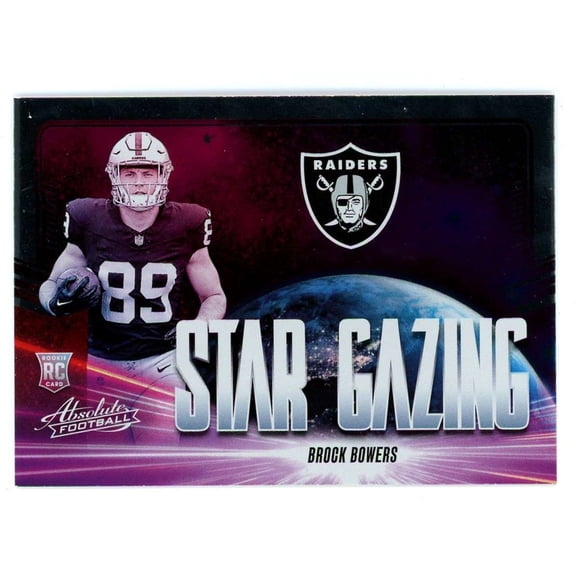 NFL 2024 Panini Absolute Football Star Gazing Brock Bowers SG-BBS (Rookie)