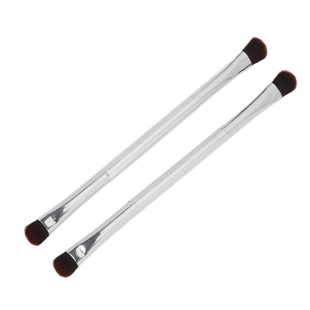 Pincel de maquillaje de ojos NikouMX 2 piezas sombra de ojos pelo suave doble punta