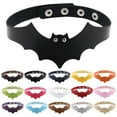 thumbnail image 3 of Travelwant Women PU Leather Punk Choker Necklace Goth Choker Collar Waist Belt Gothic, 3 of 8