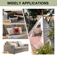 thumbnail image 5 of Uxcell 6Pcs Sofa Fabric Repair Patches Self Adhesive Fabric Patches 4.13" x 6.1" Light Gray, 5 of 5