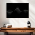 thumbnail image 2 of Elephant Stock Sound Wave Wall Art - Horizontal Canvas Wall Art - Hallway Wall Decor - Music Canvas - Black And Gray Decor - 24" x 16", 2 of 8