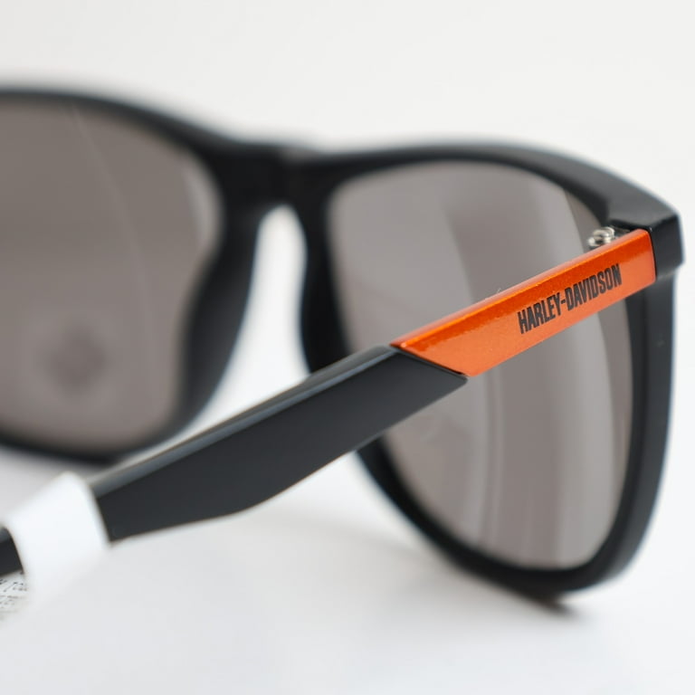 Harley-Davidson Men's Oversized Sunglasses, Matte Black Frame
